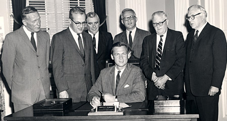 The day the bill was signed to establish the University of Massachusetts Boston, June 18, 1964.