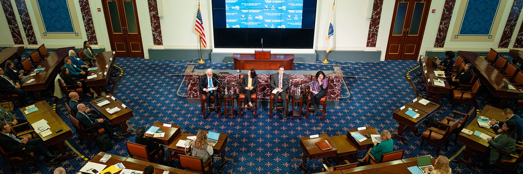 panelists at the higher ed pathways on immigration.