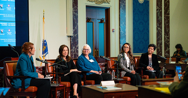 Panel on Overcoming Barriers to Citizenship and Immigrant Inclusion, moderated by Dr. Carola Suárez-Orozco