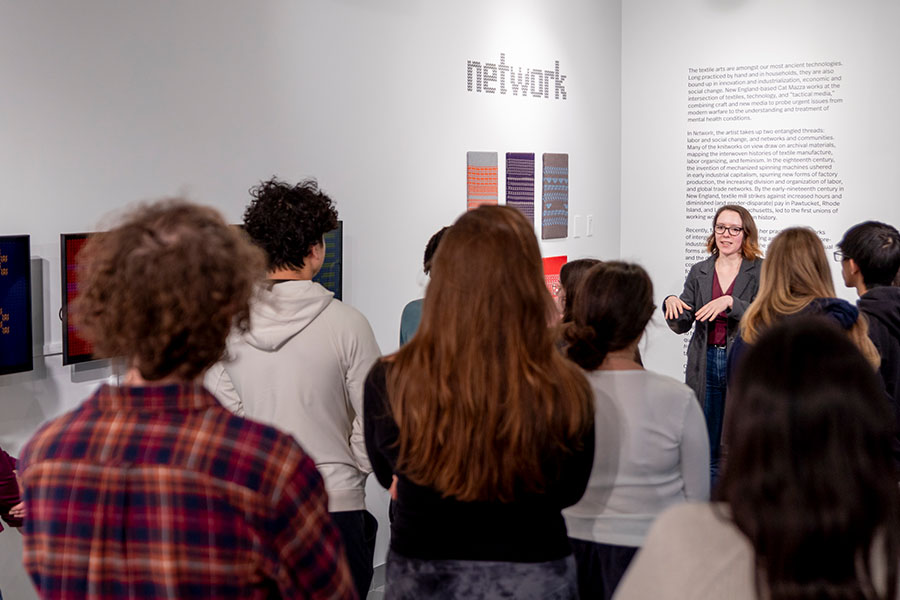 Installation view of Cat Mazza: Network at Gallery 360,  Art Gallery