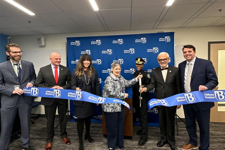 Officials cut the ribbon on the new police station